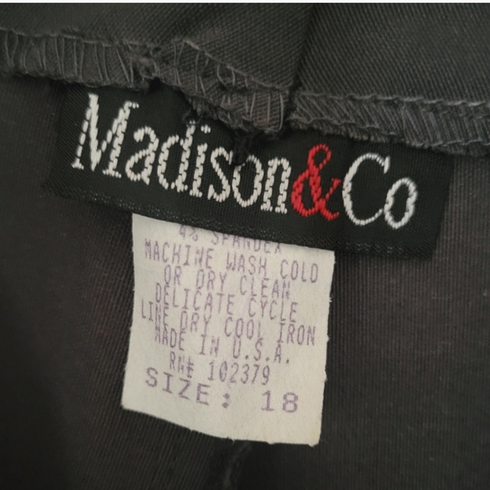 MADISON & CO Black Casual Work Pants Plus Size 18 - Picture 4 of 6